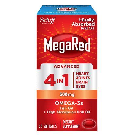 MegaRed Advanced 4 in 1 500 mg Concentrated .
